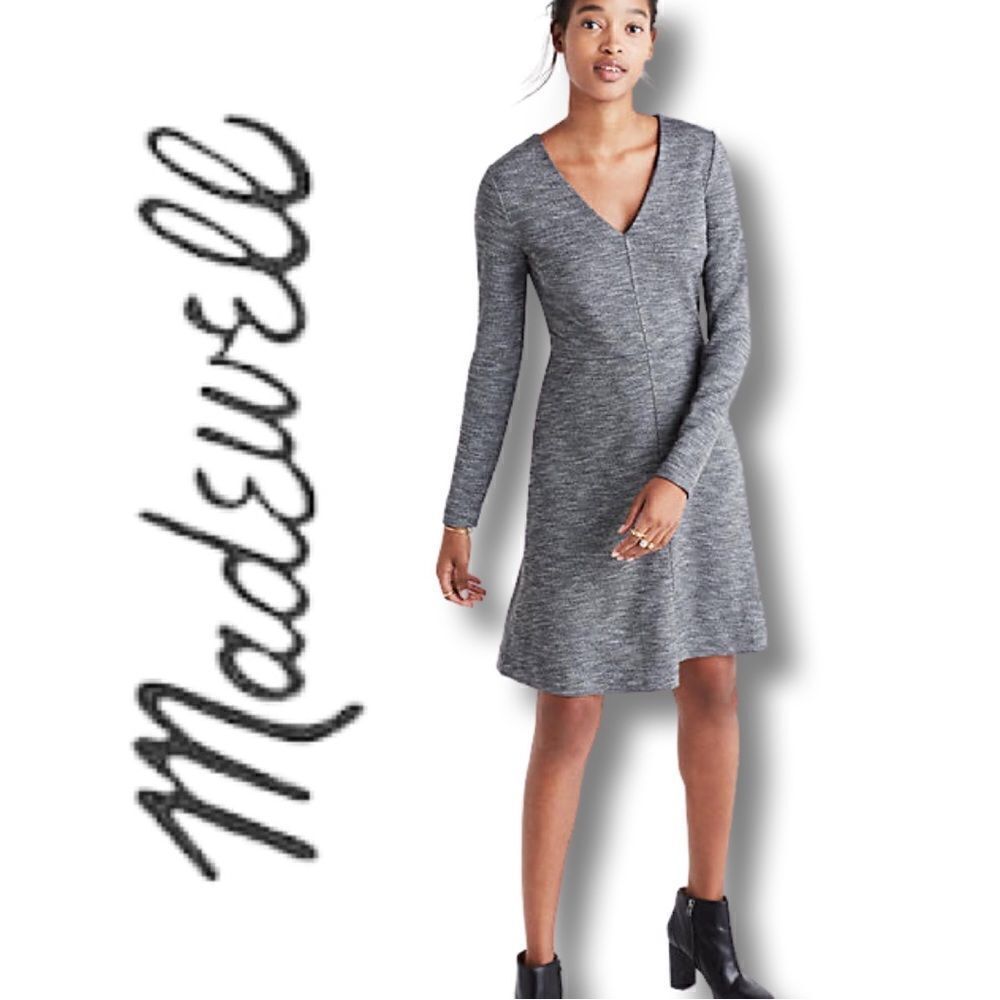 Madewell Bridgewalk V-Neck Dress • Size 12